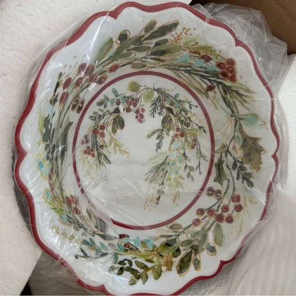 Christmas gatherings melamine 12 piece dinnerware set - Picture 8 of 8